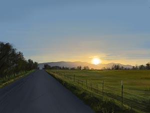 Drive to Utah Lake